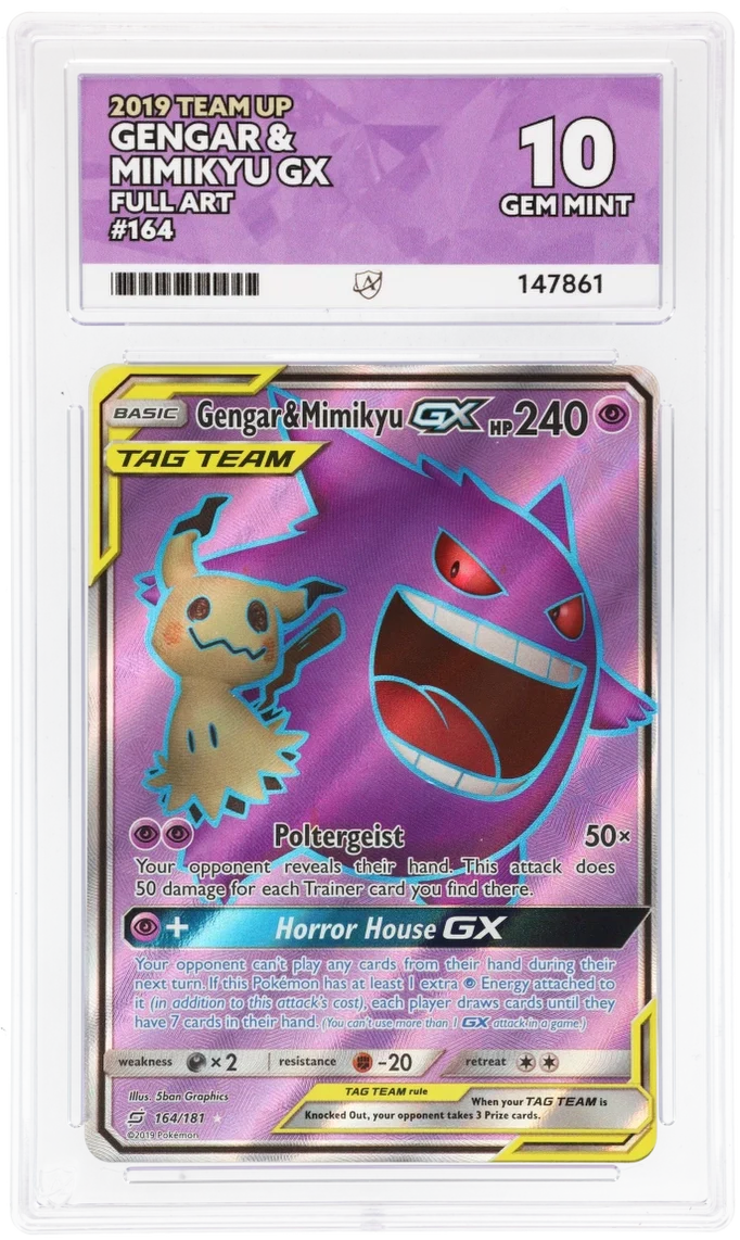 ACE 10 - Gengar & Mimikyu GX - 164/181 - Team Up - Pokemon
