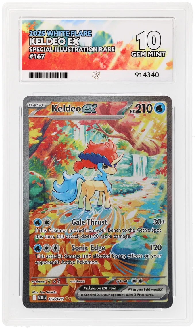 ACE 10 - Keldeo ex - 167/086 - White Flare - Pokemon