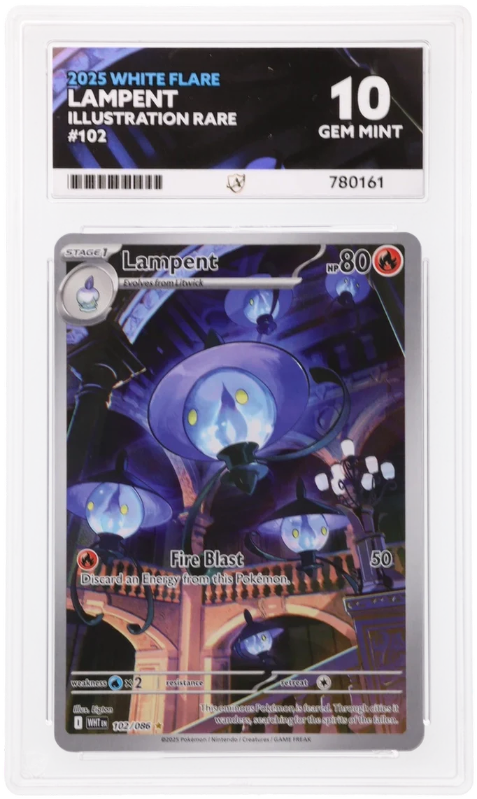 ACE 10 - Lampent - 102/086 - White Flare - Pokemon