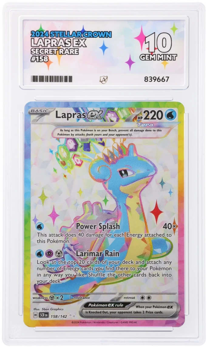 ACE 10 - Lapras ex - 158/142 - Stellar Crown - Pokemon