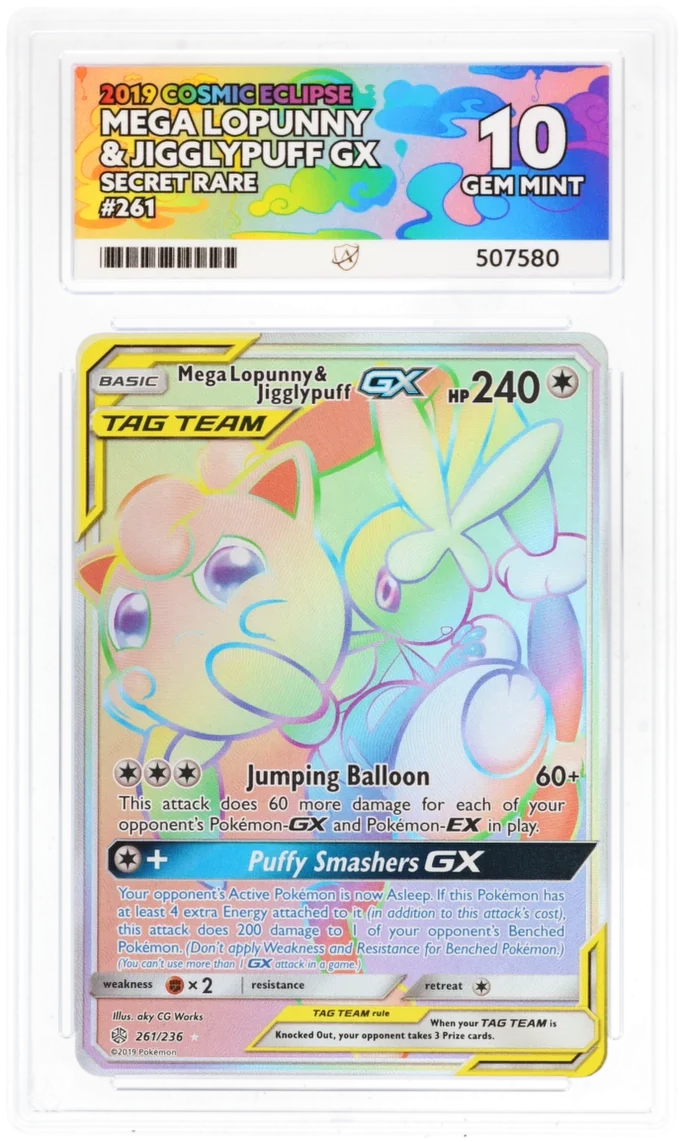 ACE 10 - Mega Lopunny & Jigglypuff GX - 261/236 - Cosmic Eclipse - Pokemon