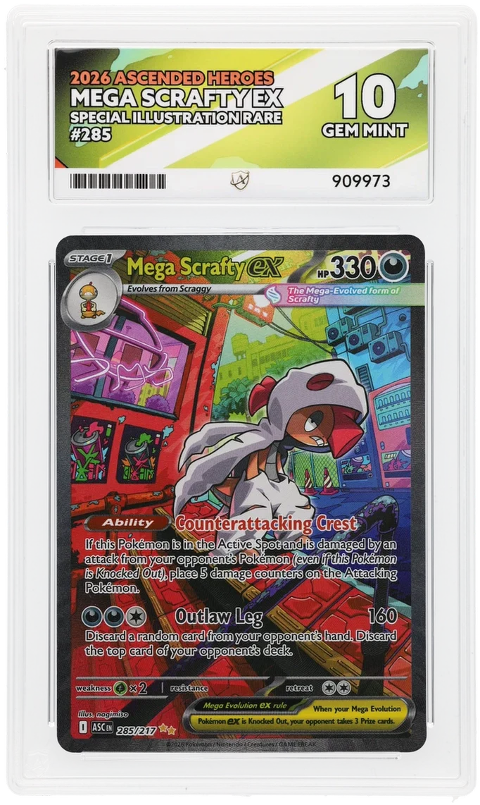 ACE 10 - Mega Scrafty ex - 285/217 - Ascended Heroes - Pokemon