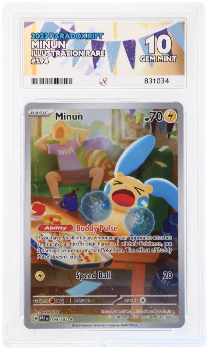 ACE 10 - Minun - 194/182 - Paradox Rift - Pokemon
