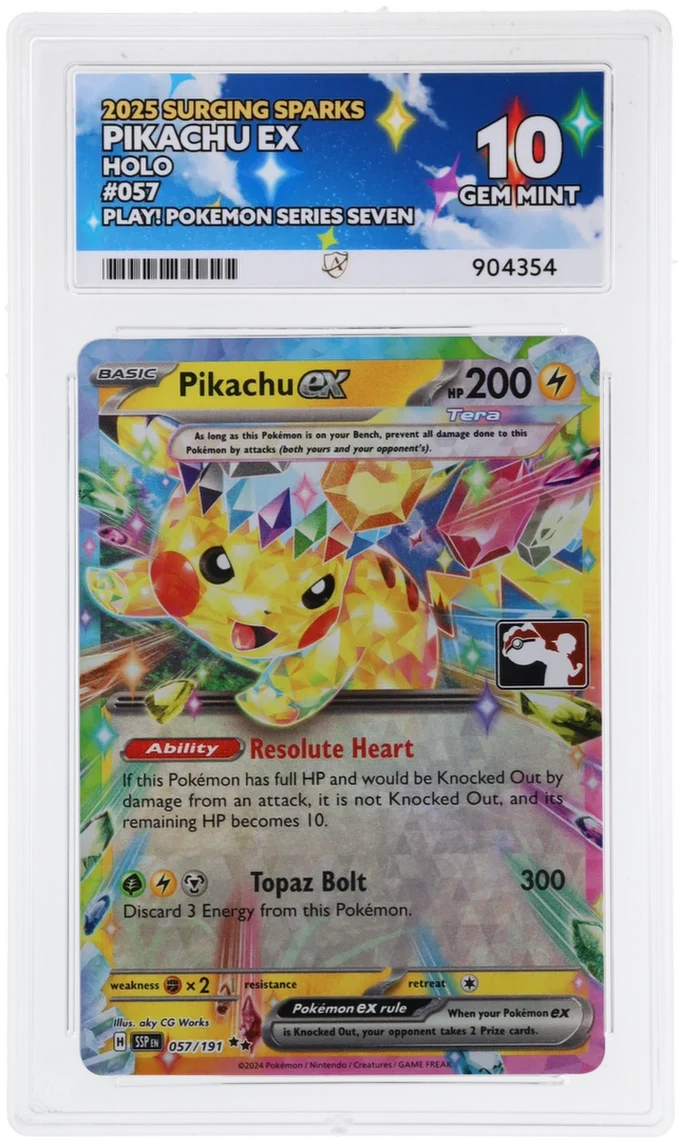 ACE 10 - Pikachu ex - 057/191 - Surging Sparks - Play! Pokemon Series Seven - Pokemon
