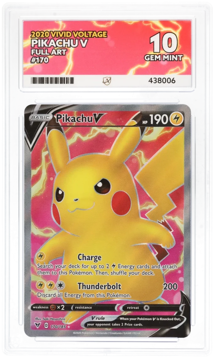 ACE 10 - Pikachu V - 170/185 - Vivid Voltage - Pokemon