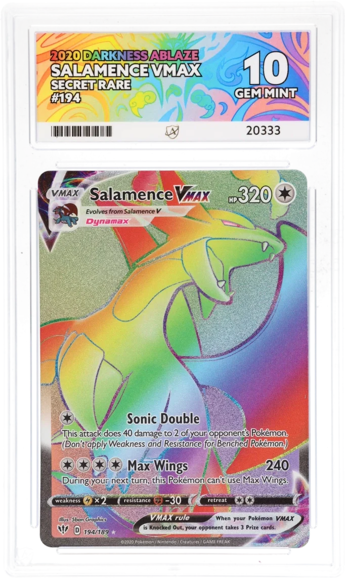 ACE 10 - Salamence VMAX - 194/189 - Darkness Ablaze - Pokemon
