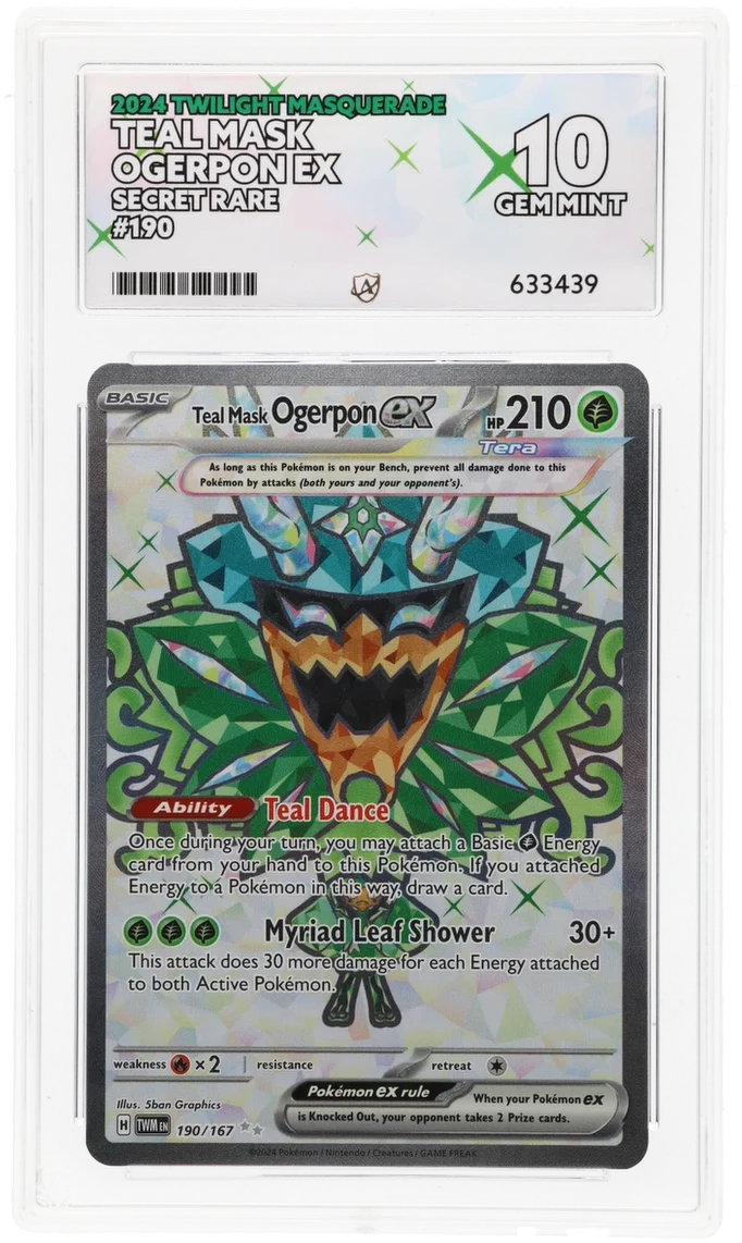 ACE 10 - Teal Mask Ogerpon ex - 190/167 - Twilight Masquerade - Pokemon