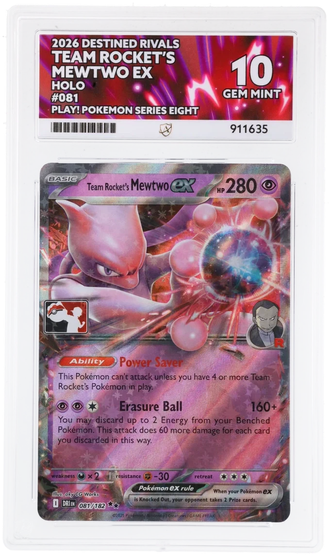 ACE 10 - Team Rocket's Mewtwo ex - 081/182 - Destined Rivals - Play! Pokemon Series Eight - Pokemon