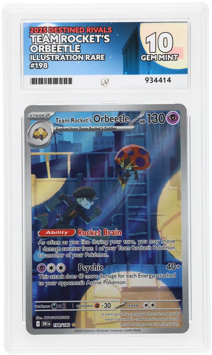 ACE 10 - Team Rocket's Orbeetle - 198/182 - Destined Rivals - Pokemon
