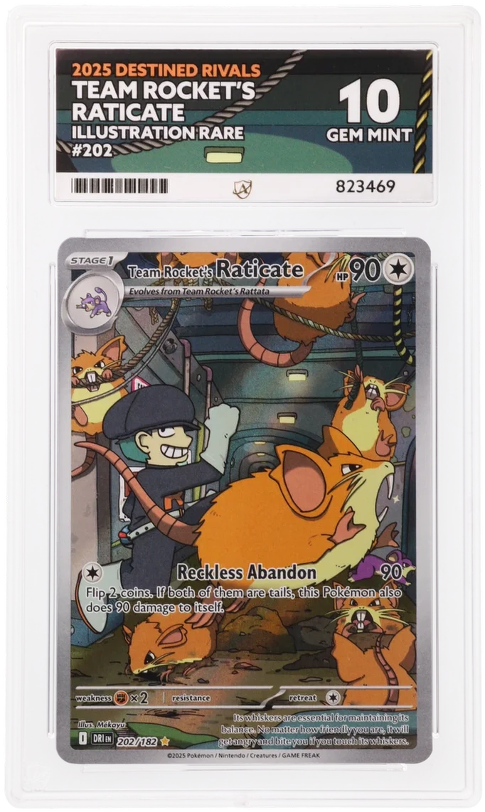 ACE 10 - Team Rocket's Raticate - 202/182 - Destined Rivals - Pokemon