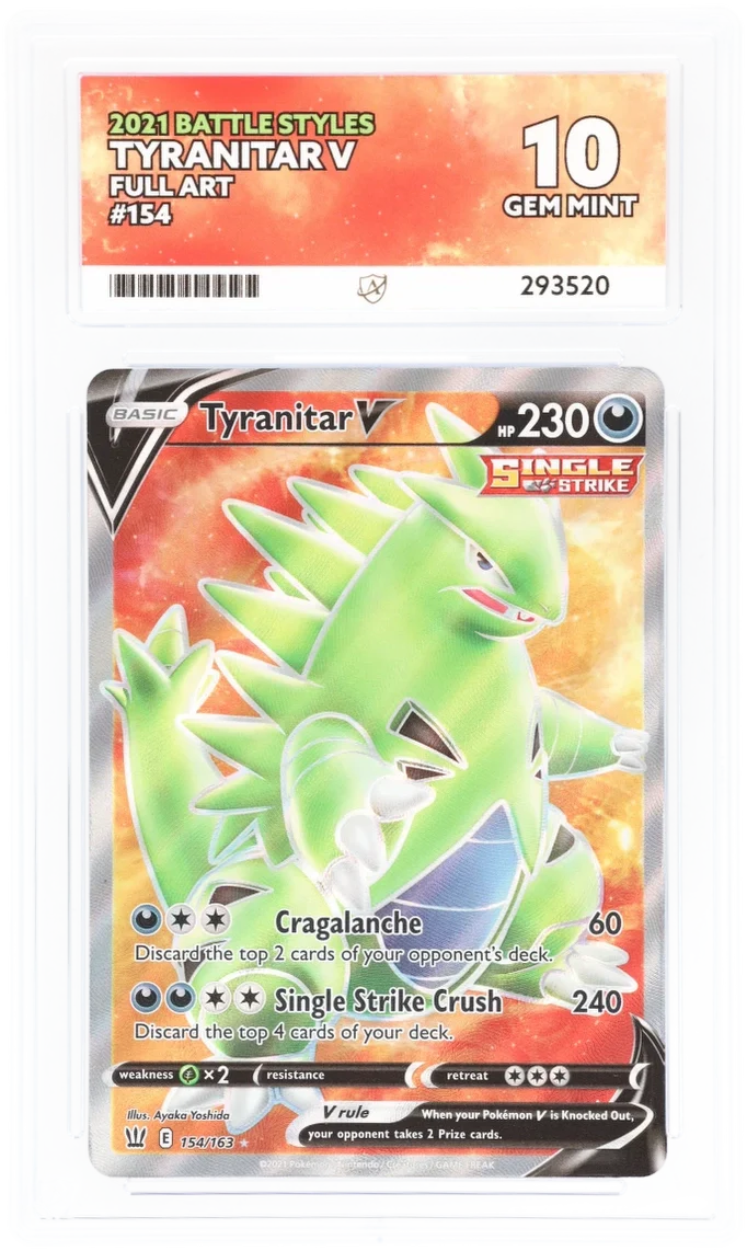 ACE 10 - Tyranitar V - 154/163 - Battle Styles - Pokemon