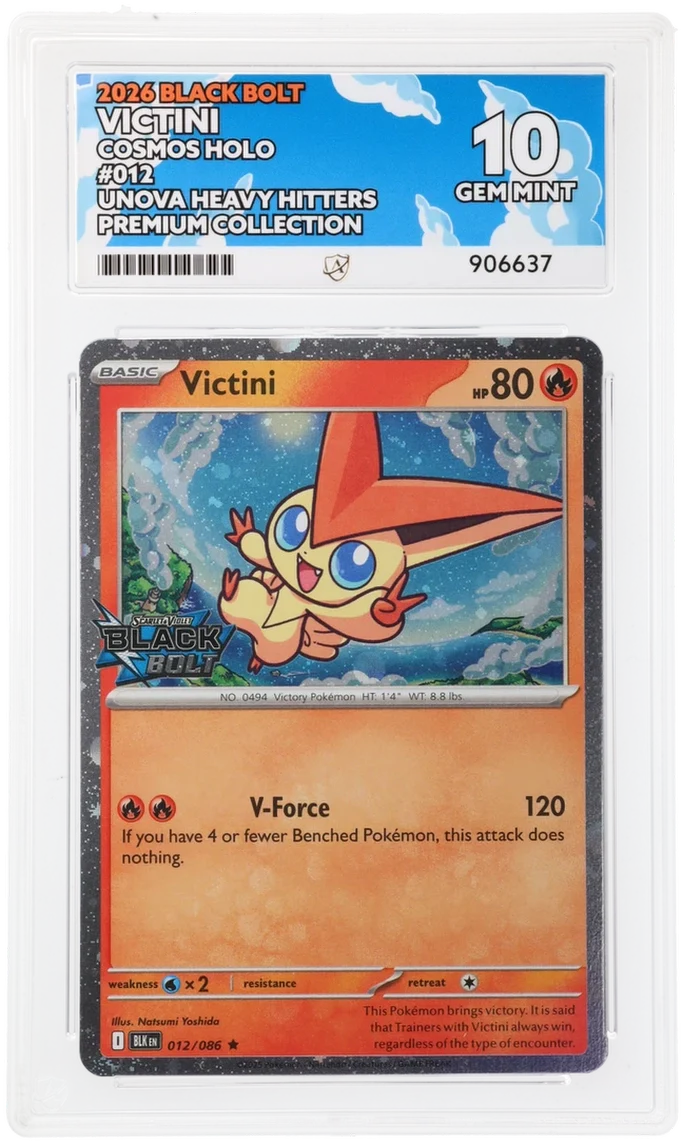 ACE 10 - Victini - 012/086 - Black Bolt - Unova Heavy Hitters Premium Collection - Pokemon