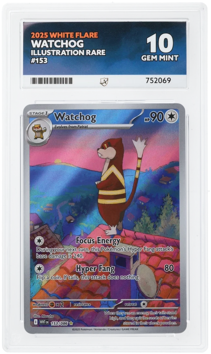 ACE 10 - Watchog - 153/086 - White Flare - Pokemon