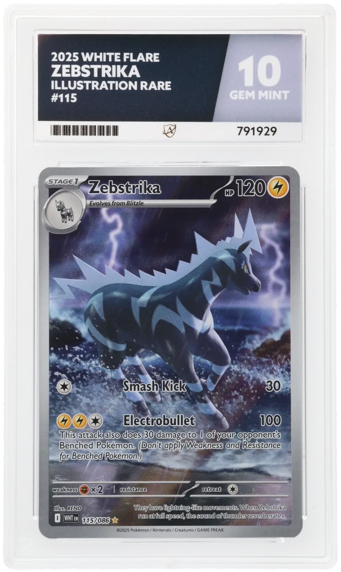 ACE 10 - Zebstrika - 115/086 - White Flare - Pokemon