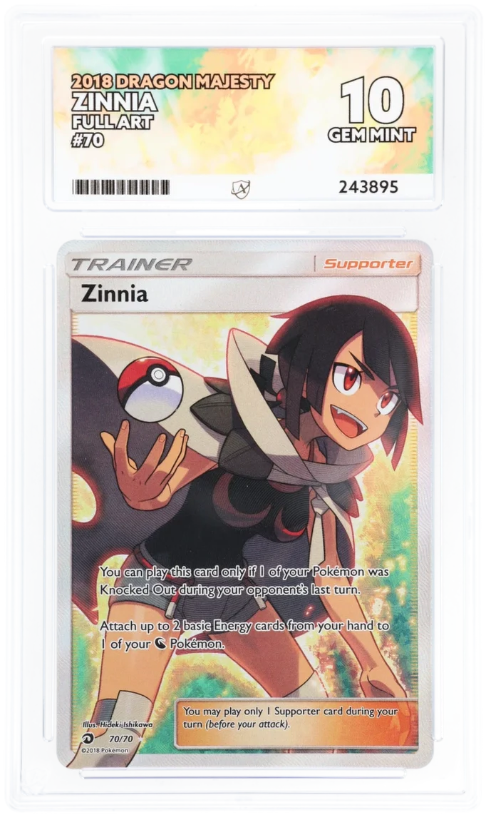 ACE 10 - Zinnia - 70/70 - Dragon Majesty - Pokemon