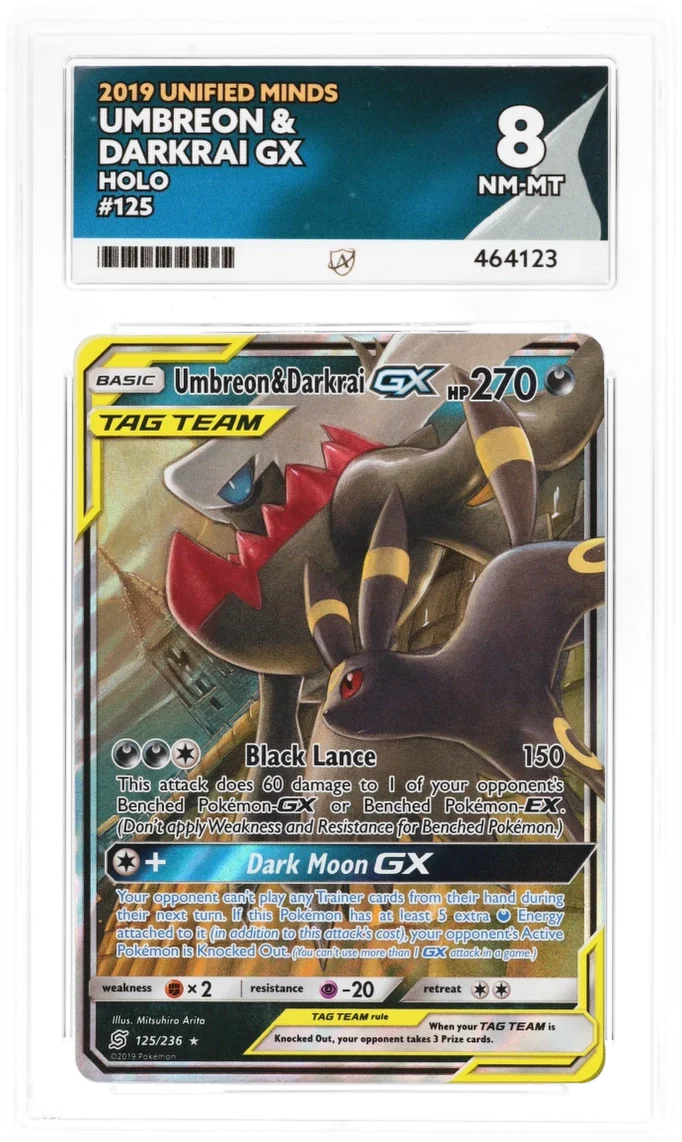 ACE 8   - Umbreon & Darkrai GX - 125/236 - Pokemon