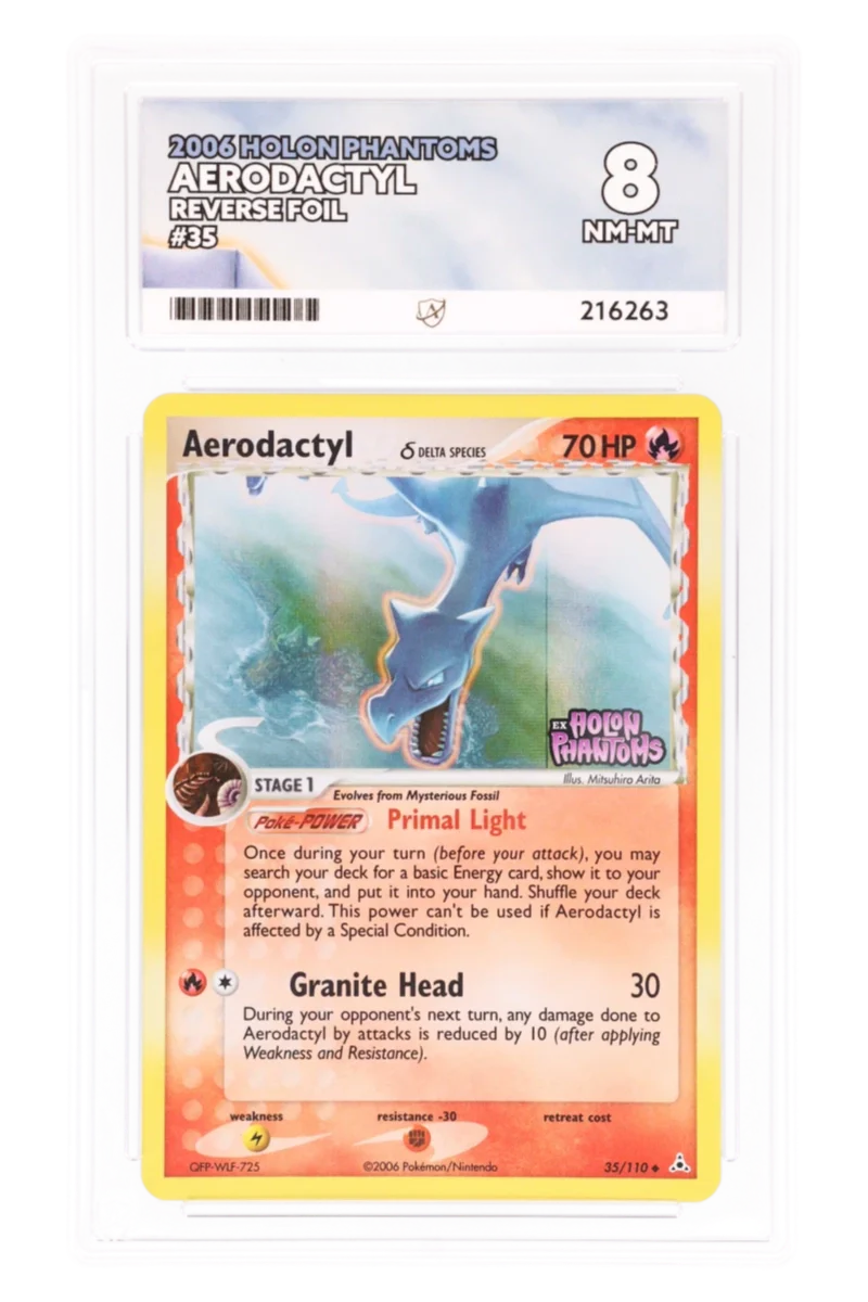 Aerodactyl 35/110 - ACE 8 - Holon Phantoms - 2006 - Reverse Foil