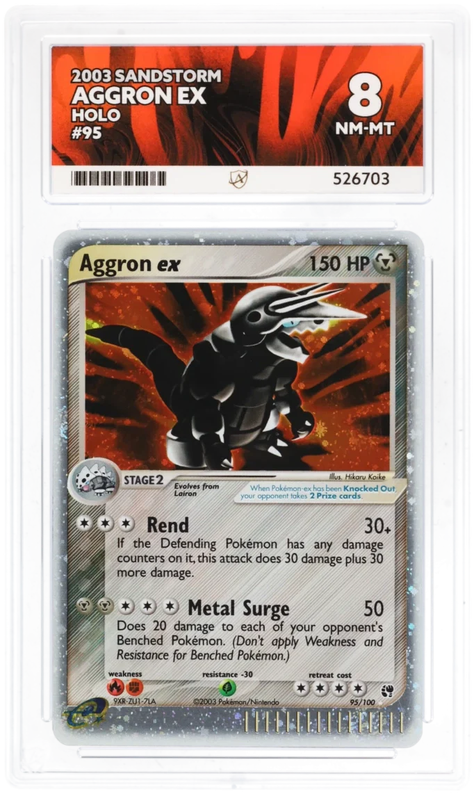 Aggron EX 95/100 Holo - Ace 8 - Sandstorm