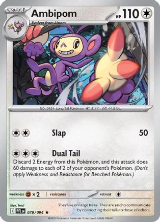 Ambipom - 079/094 79 - ME02 Phantasmal Flames Holofoil