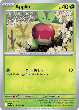 Applin 16 - SV10 Destined Rivals Reverse Holofoil