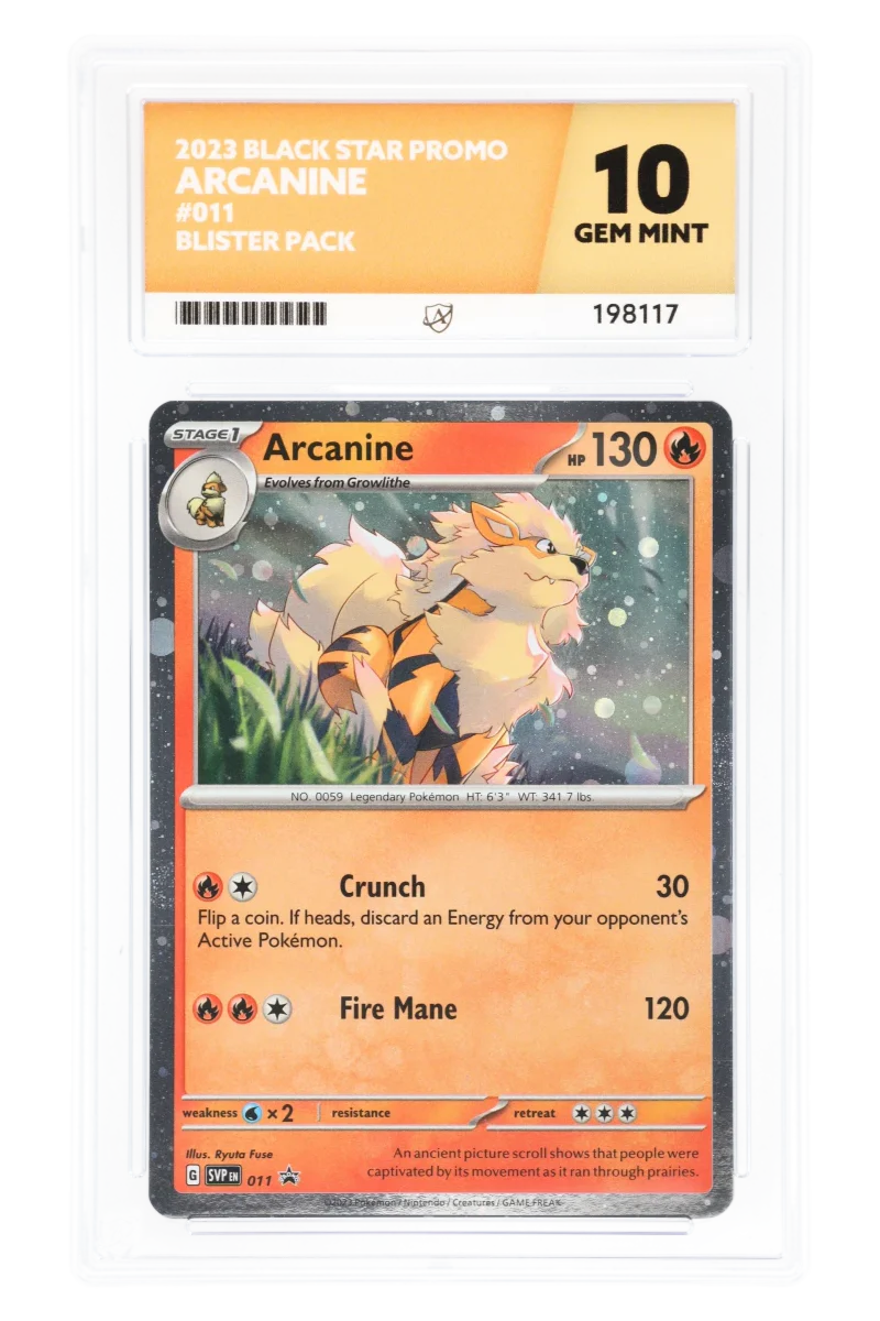 Arcanine holo SVP011 - ACE 10 - Black Star Promo - Blister Pack - 2023