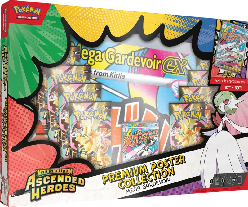 Ascended Heroes Premium Poster Collection Mega Gardevoir EX