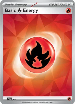 Basic Fire Energy - 010 10 - SVE Scarlet & Violet Energies Holofoil
