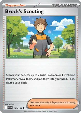Brock's Scouting - 146/159 146 - SV09 Journey Together Reverse Holofoil