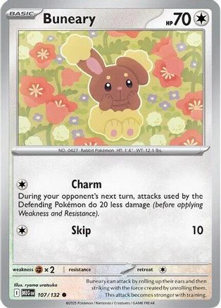 Buneary 107 - ME01 Mega Evolution Reverse Holofoil
