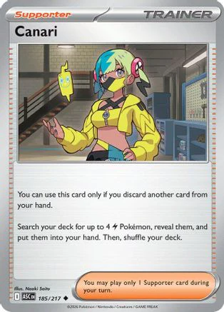 Canari - 185/217 185 - ME Ascended Heroes Reverse Holofoil