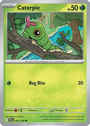 Caterpie 1 - SV09 Journey Together Reverse Holofoil