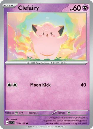 Clefairy 74 - ME Ascended Heroes Reverse Holofoil