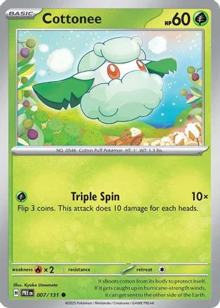 Cottonee - SV Prismatic Evolutions Reverse Holofoil