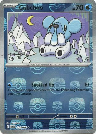 Cubchoo - 028/086 (Master Ball Pattern) 28 - SV Black Bolt Holofoil
