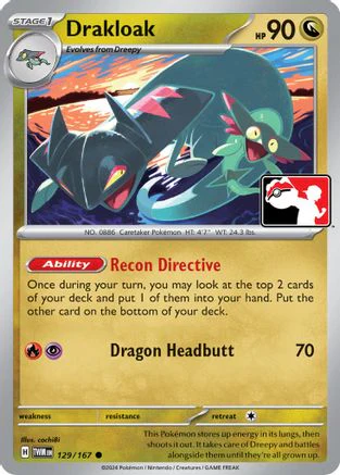 Drakloak 129 - Prize Pack Series Cards Holofoil