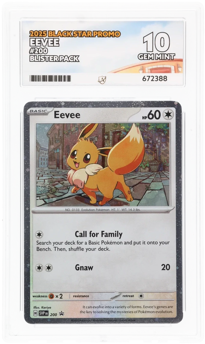Eevee SVP 200 Blister Pack - Ace 10 - Black Star Promo