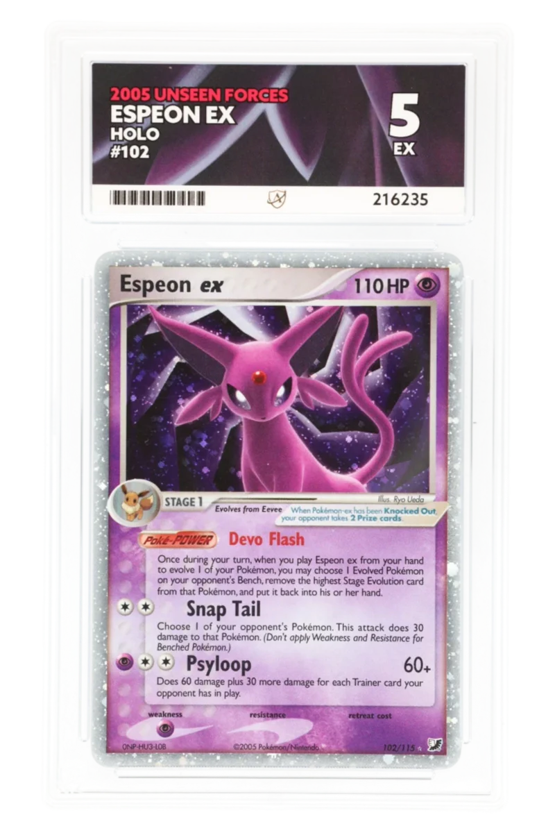 Espeon ex 102/115 - ACE 5 - Unseen Forces - 2005 - Holo