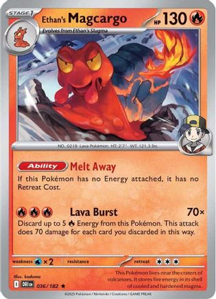 Ethan's Magcargo 36 - SV10 Destined Rivals Reverse Holofoil
