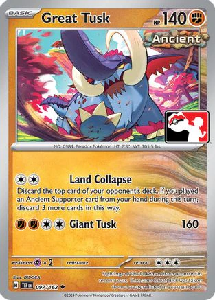 Great Tusk - 097/162 97 - Prize Pack Series Cards