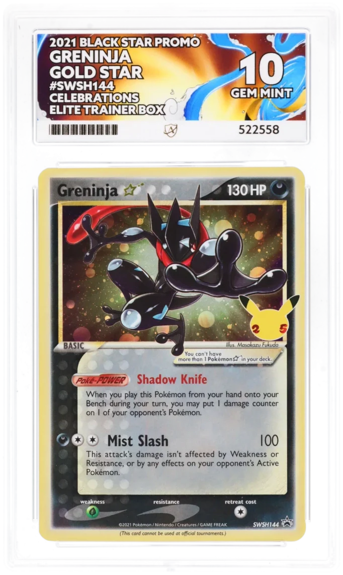 Greninja Gold Star SWSH144 - Ace 10 - Celebrations ETB Promo