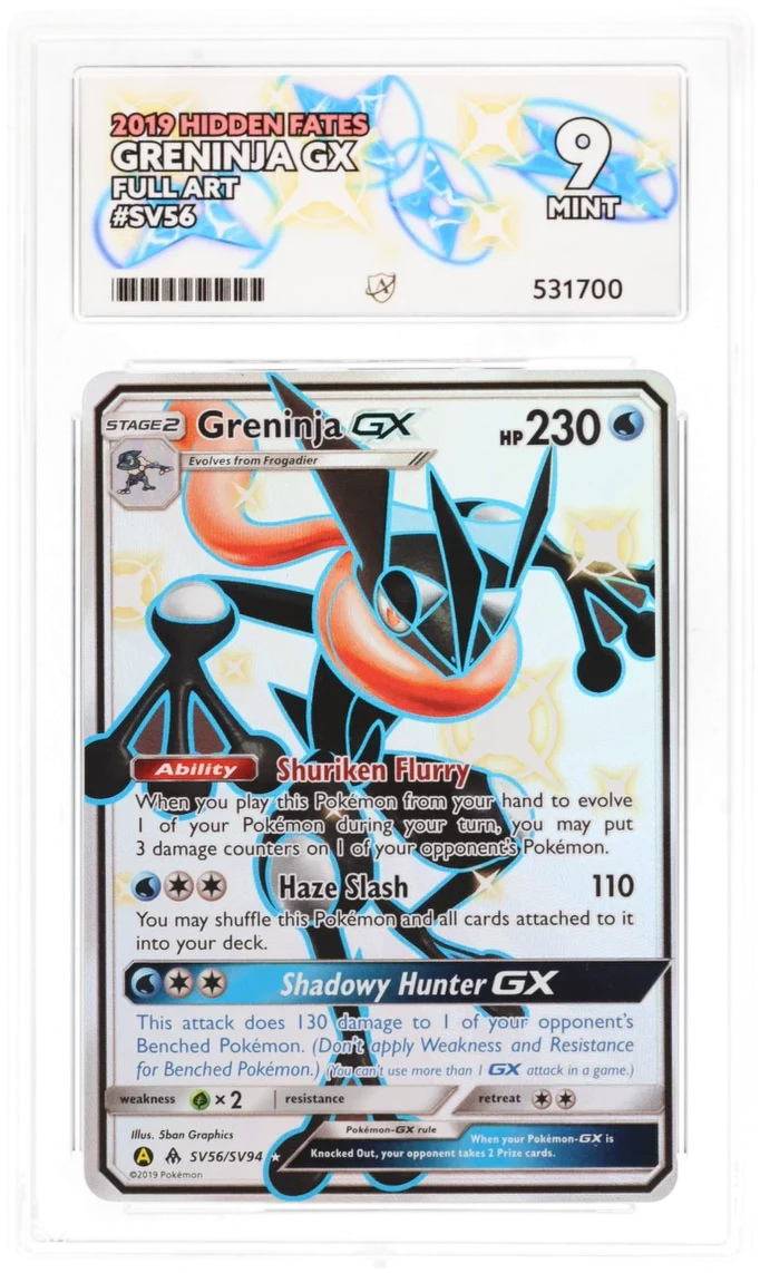 Greninja GX sv56 - Ace 9 - Hidden Fates