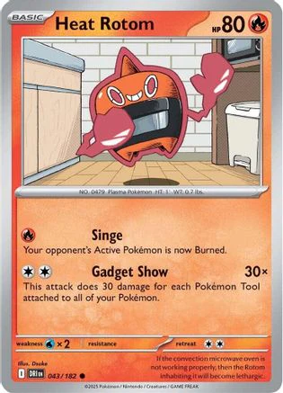 Heat Rotom 43 - SV10 Destined Rivals