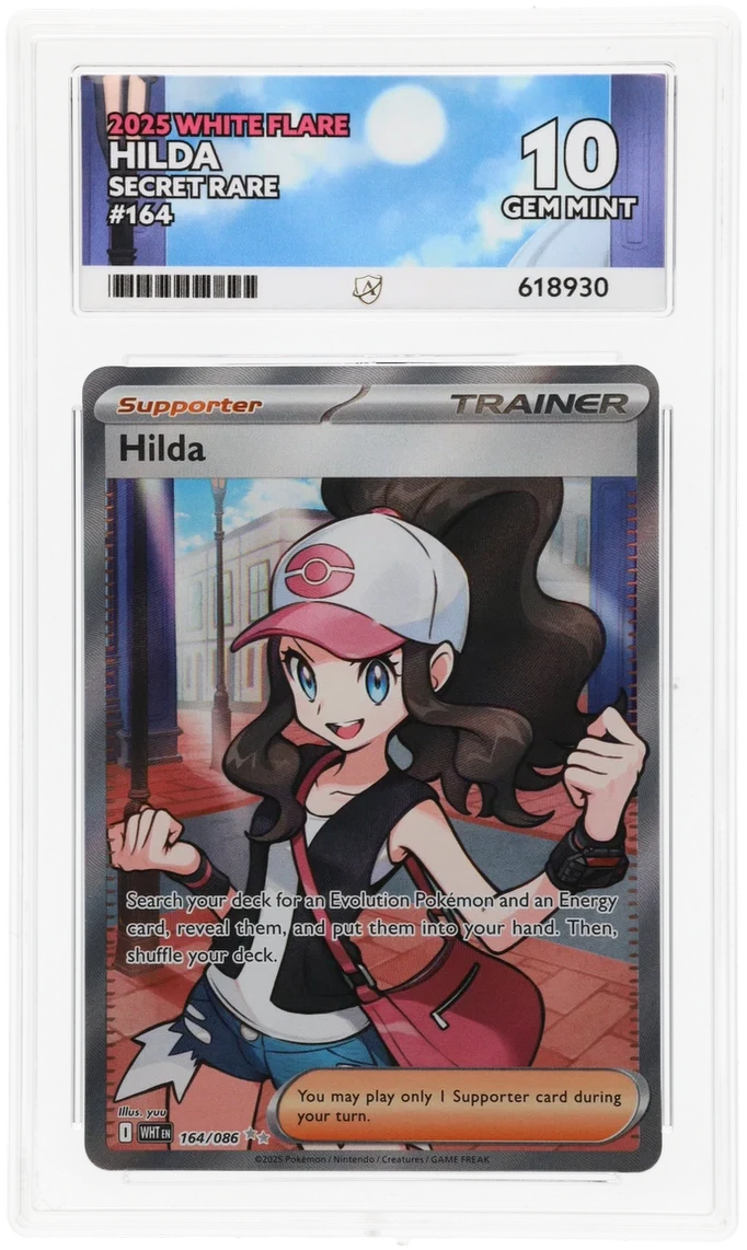 Hilda Secret Rare 164/086 - Ace 10 - White Flare