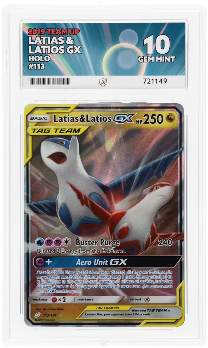 Latias & Latios GX Holo 113/181 - Ace 10 - 2019 Team Up