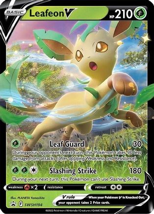 Leafeon V - SWSH194 SWSH194/307 - SWSH Sword & Shield Promo Cards Holofoil - Image 36