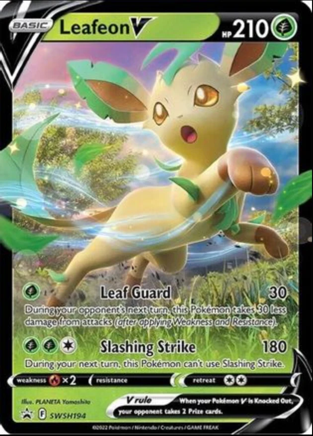 Leafeon V - SWSH194 SWSH194/307 - SWSH Sword & Shield Promo Cards Holofoil - Image 92