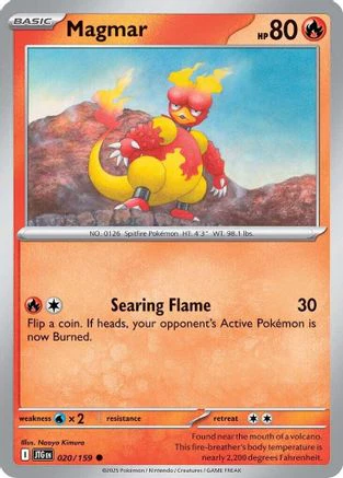 Magmar 20 - SV09 Journey Together Reverse Holofoil