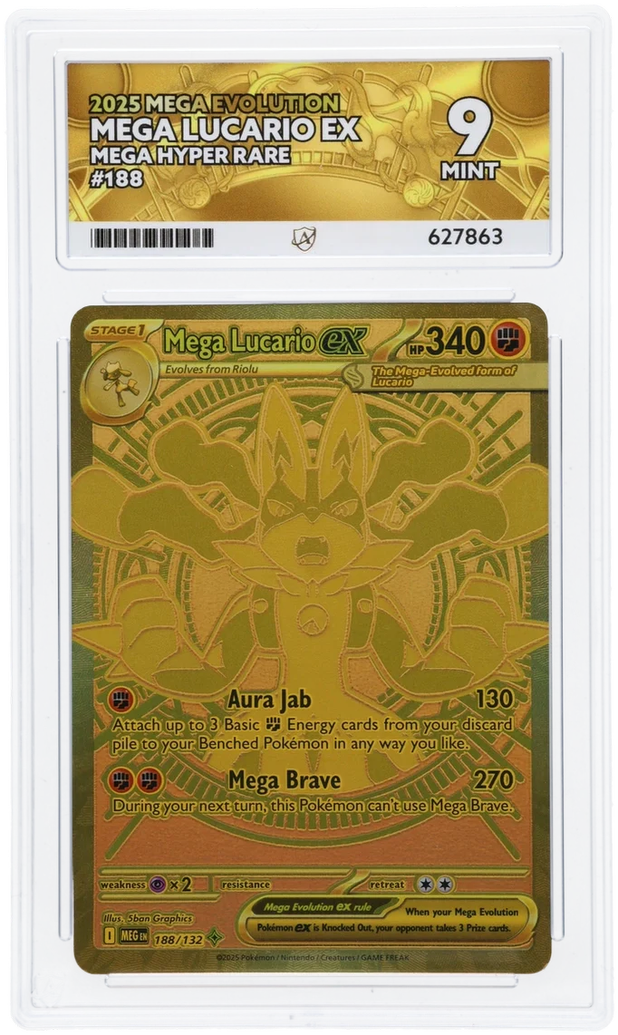 Mega Lucario EX 188/132 - Ace 9 - Mega Evolution