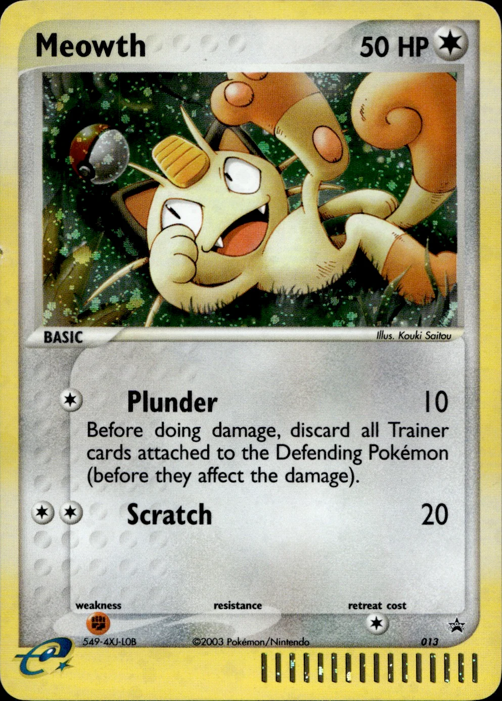 Meowth 13/40 - Nintendo Black Star Promos Holofoil - Image 6