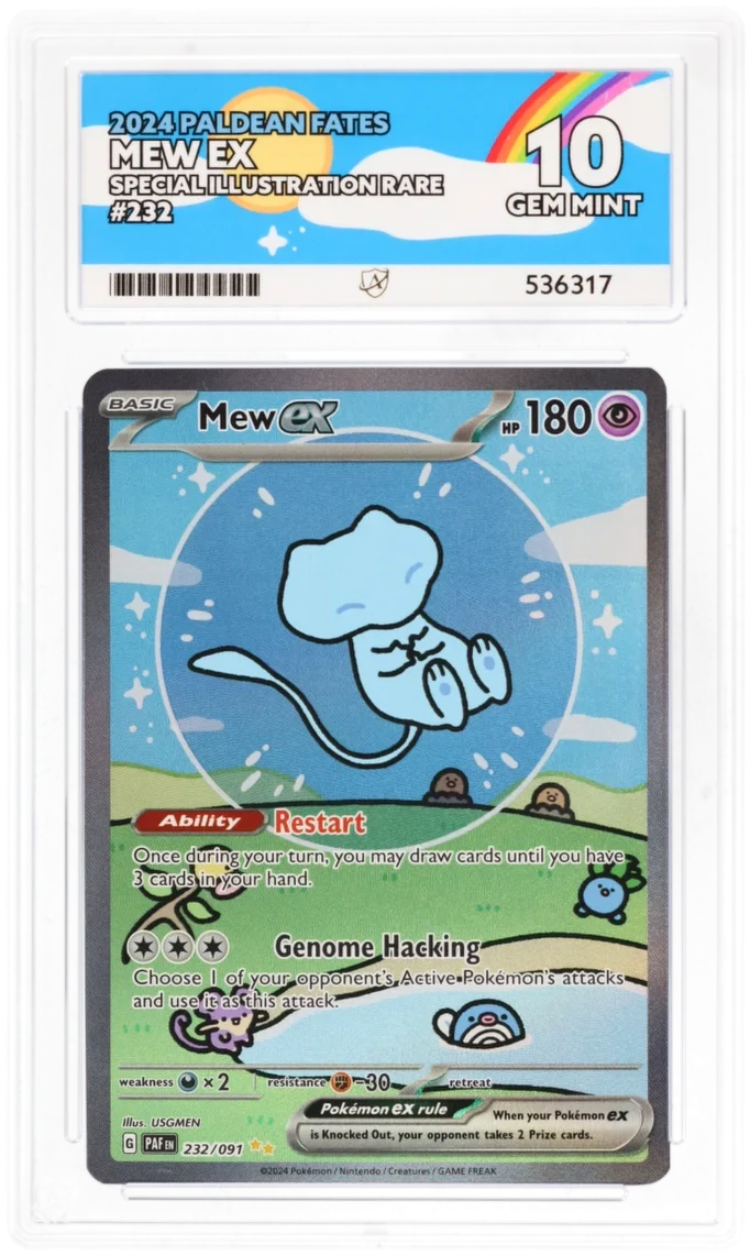 Mew EX SIR 232/091 - Ace 10 - Paldean Fates